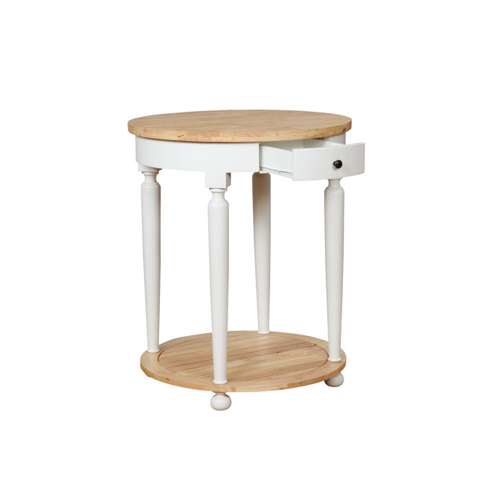 Charlton Home® Wadhurst Wood Kitchen Cart & Reviews Wayfair